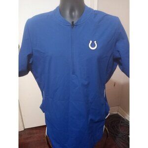 Nike NFL On Field Apparel Men's 1/4 Zip Indianapolis Colts Blue Shirt Small S